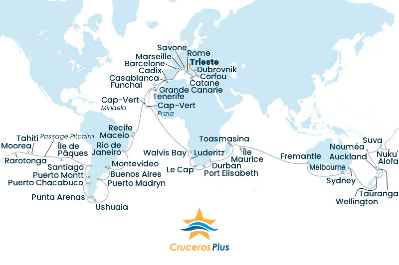 Vuelta al Mundo Costa Cruceros 2025 El Blog de Crucero