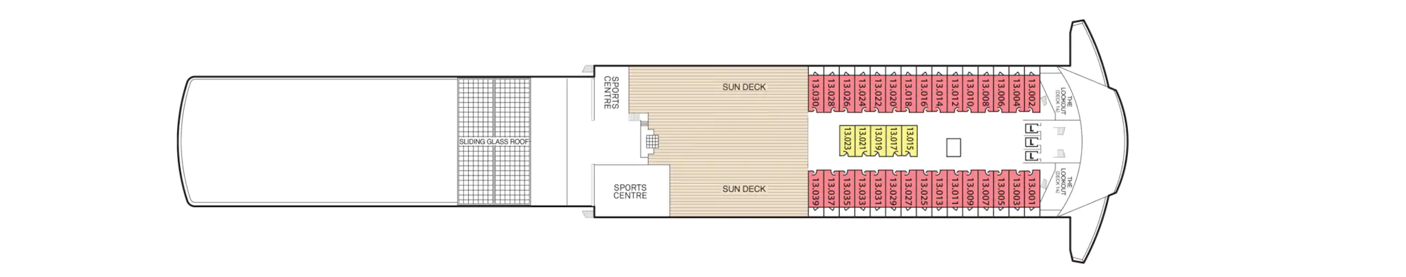 Cubierta 13 - Deck 13 - 