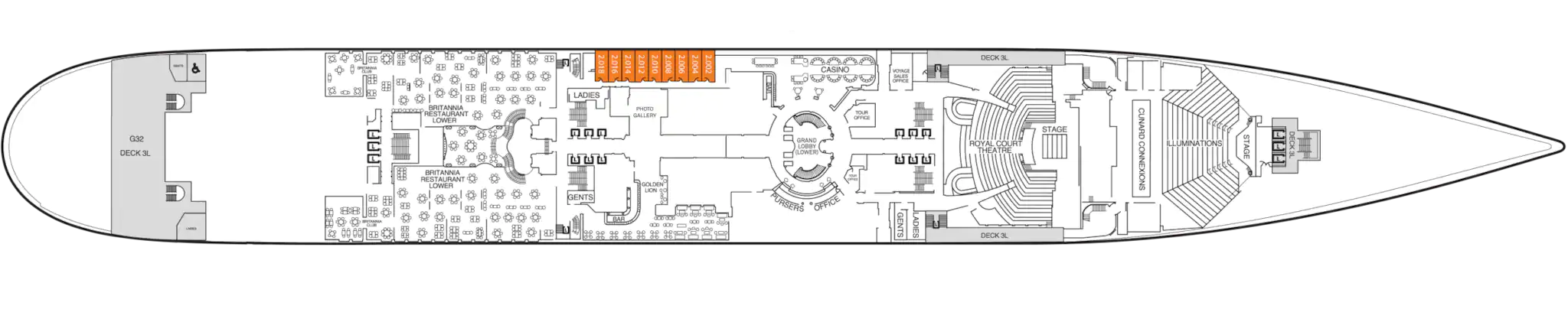 Cubierta 2 - Deck 02 - 