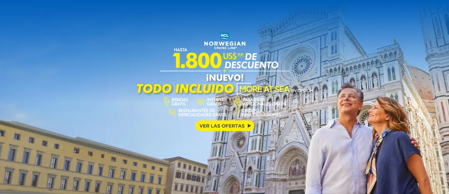 NCL - 1800$ de descuento + Todo Incluido More at Sea